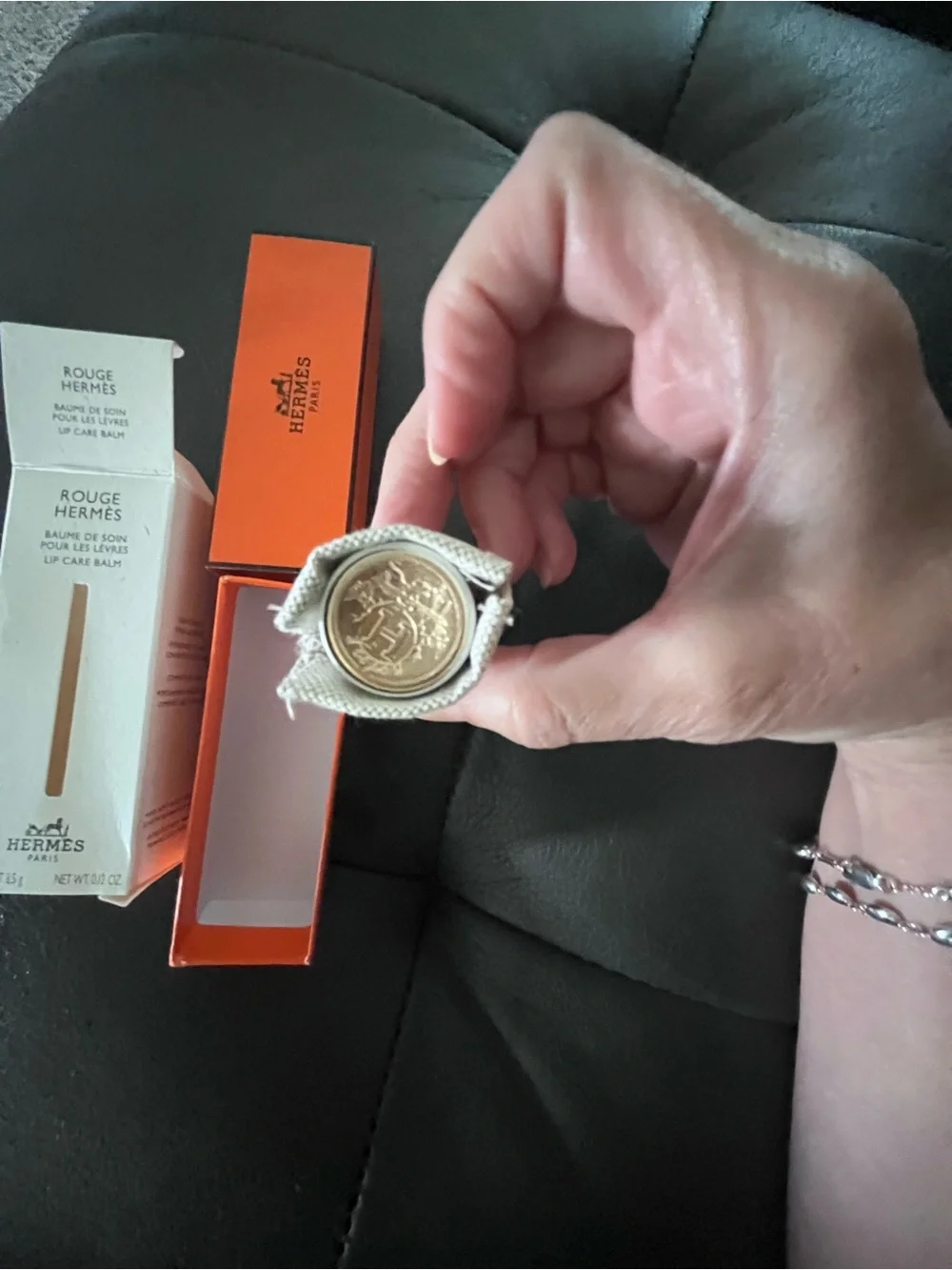 Hermès Rouge Hermès Lip Care Balm - Giftable W/ Box & Dusty
